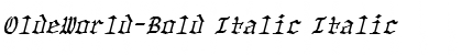 Download OldeWorld-Bold Italic Italic Font Title Preview
