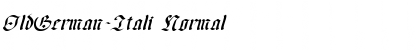 Download OldGerman-Itali Normal Font Title Preview