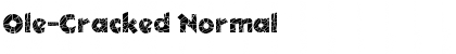 Download Ole-Cracked Normal Font Title Preview