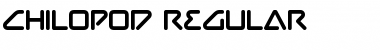 Download Chilopod Regular Font Title Preview
