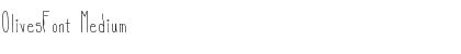 Download OlivesFont Medium Font Title Preview