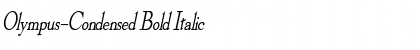 Download Olympus-Condensed Bold Italic Font Title Preview