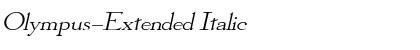 Download Olympus-Extended Italic Font Title Preview