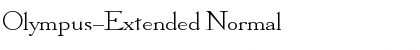 Download Olympus-Extended Normal Font Title Preview
