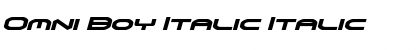 Download Omni Boy Italic Italic Font Title Preview