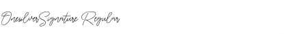 Download OnesilverSignature Regular Font Title Preview