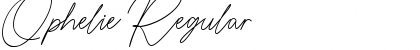 Download Ophelie Regular Font Title Preview