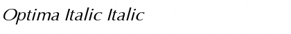 Download Optima Italic Italic Font Title Preview