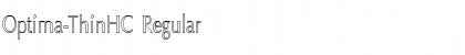 Download Optima-ThinHC Regular Font Title Preview