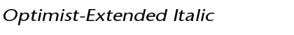 Download Optimist-Extended Italic Font Title Preview