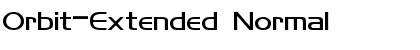 Download Orbit-Extended Normal Font Title Preview