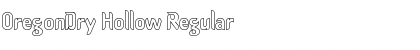 Download OregonDry Hollow Regular Font Title Preview