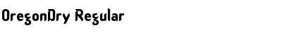 Download OregonDry Regular Font Title Preview
