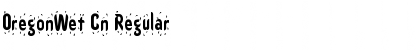Download OregonWet Cn Regular Font Title Preview
