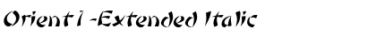 Download Orient1-Extended Italic Font Title Preview