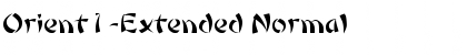Download Orient1-Extended Normal Font Title Preview