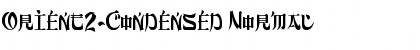 Download Orient2-Condensed Normal Font Title Preview