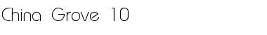 Download China Grove 10 Regular Font Title Preview