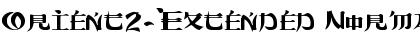 Download Orient2-Extended Normal Font Title Preview