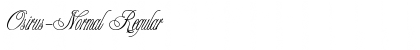 Download Osirus-Normal Regular Font Title Preview