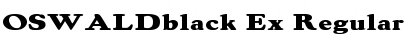 Download OSWALDblack Ex Regular Font Title Preview