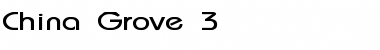Download China Grove 3 Regular Font Title Preview