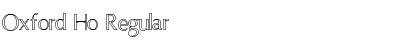 Download Oxford Ho Regular Font Title Preview