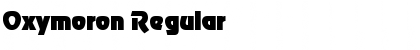 Download Oxymoron Regular Font Title Preview