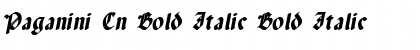 Download Paganini Cn Bold Italic Bold Italic Font