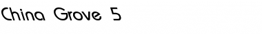 Download China Grove 5 Regular Font Title Preview