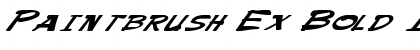 Download Paintbrush Ex Bold Italic Bold Italic Font Title Preview