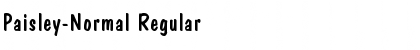 Download Paisley-Normal Regular Font Title Preview
