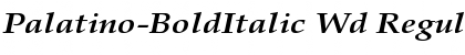 Download Palatino-BoldItalic Wd Font