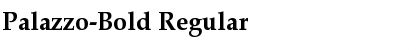 Download Palazzo-Bold Regular Font