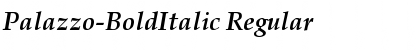 Download Palazzo-BoldItalic Regular Font