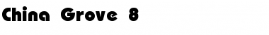 Download China Grove 8 Regular Font Title Preview