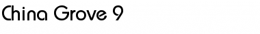 Download China Grove 9 Regular Font Title Preview