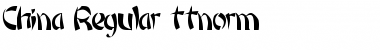 Download China Regular Font Title Preview