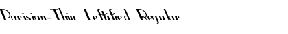 Download Parisian-Thin Leftified Regular Font Title Preview