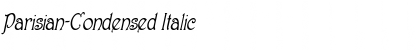 Download Parisian-Condensed Italic Font Title Preview