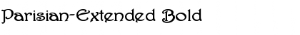Download Parisian-Extended Bold Font Title Preview