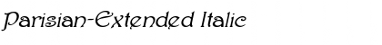 Download Parisian-Extended Italic Font Title Preview