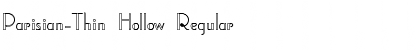 Download Parisian-Thin Hollow Regular Font Title Preview