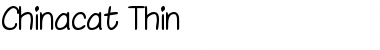 Download Chinacat Thin Font Title Preview
