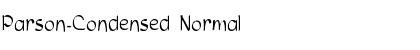Download Parson-Condensed Normal Font Title Preview