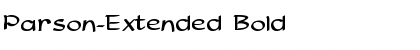 Download Parson-Extended Bold Font Title Preview