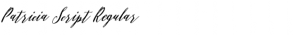 Download Patricia Script Regular Font Title Preview