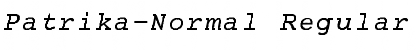 Download Patrika-Normal Regular Font Title Preview