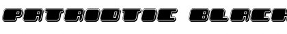 Download Patriotic Black Italic Font Title Preview