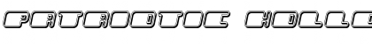 Download Patriotic Hollow Italic Font Title Preview